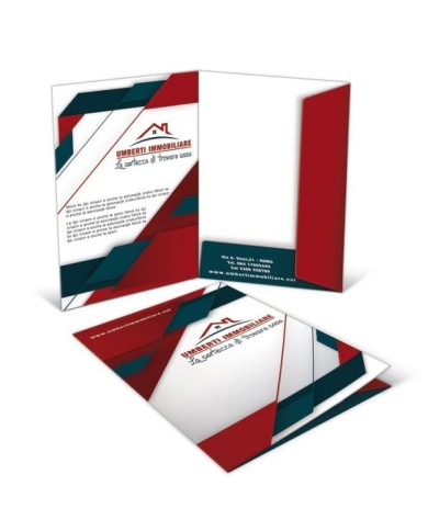 Cartellina portadocumenti con lembi